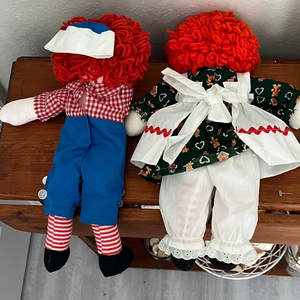 Raggedy Ann and Andy VTG Home made  Classic Pair - - Picture 7 of 7